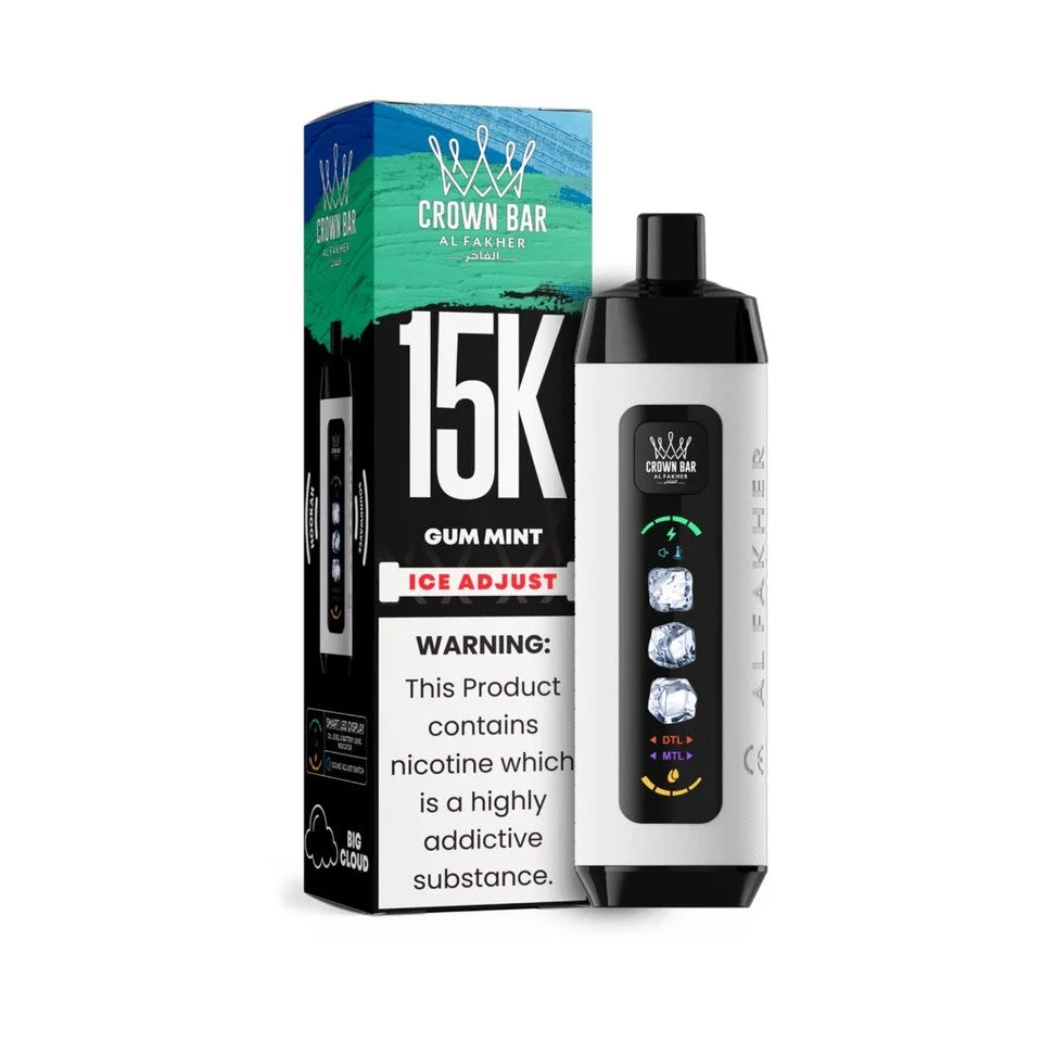 Al Fakher Crown Bar 15K Ice Adjust Gum Mint