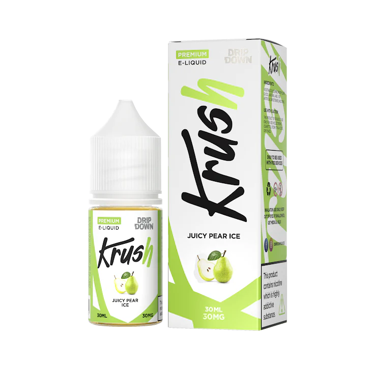 Drip Down Krush Juicy Pear Ice 30ml | Krush Series Vape And Beyond Drip Down Krush Juicy Pear Ice 30ml | Krush Series Vape And Beyond