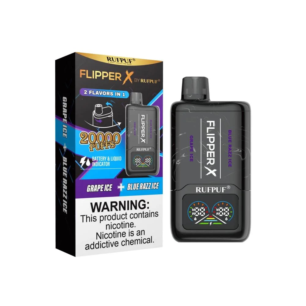 Flipper X GRAPE ICE + BLUE RAZZ ICE.