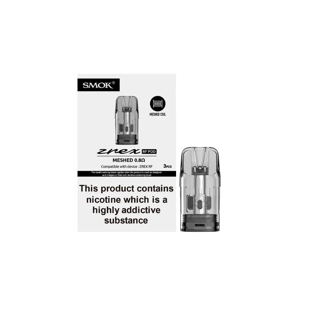 Buy SMOK ZREX Replacement Pod 0.8 Ohms 2ml | Pack of three Vape And Beyond Buy SMOK ZREX Replacement Pod 0.8 Ohms 2ml | Pack of three Vape And Beyond
