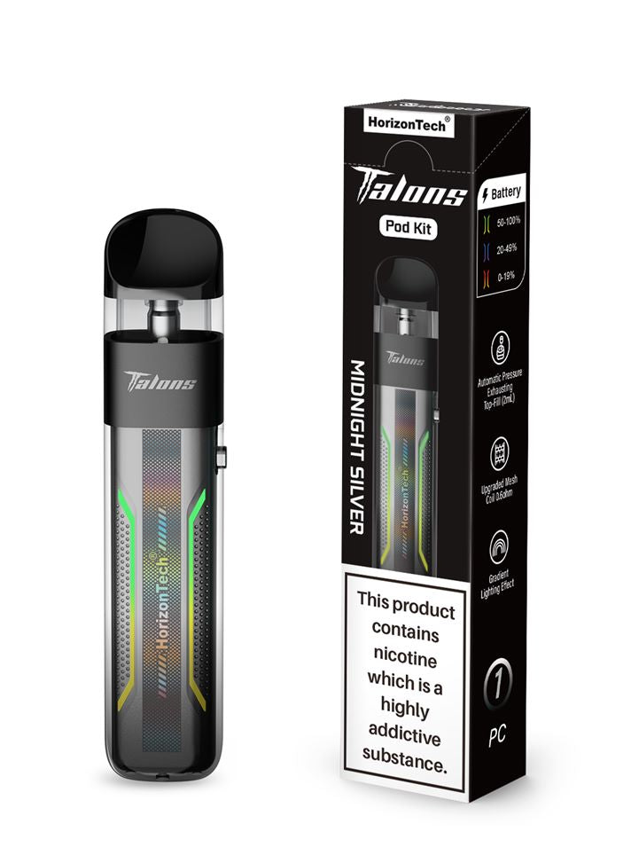 Horizon Tech Talons Pod Kit Midnight Silver