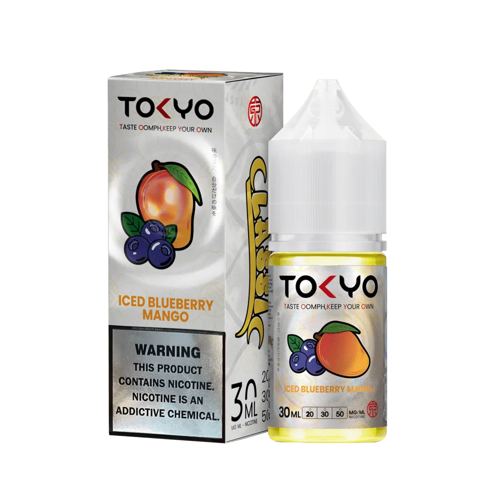 Buy Tokyo Classic Series Iced Blueberry Mango 30ml at best price – Vape And  Beyond