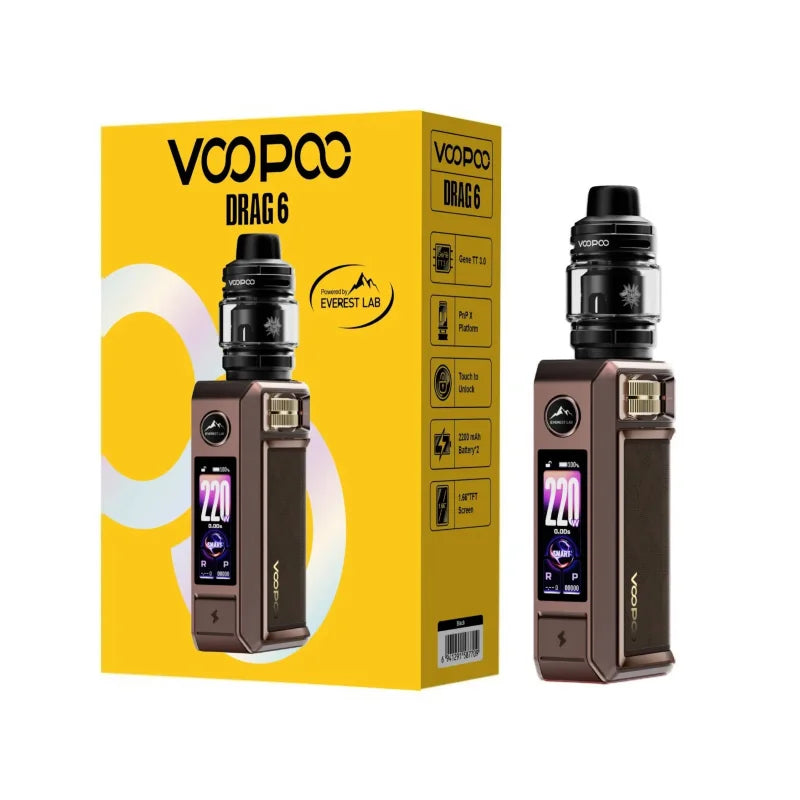 VOOPOO Drag 6 Mod Kit - 220W Vape at best price in Pakistan Vape And Beyond VOOPOO Drag 6 Mod Kit - 220W Vape at best price in Pakistan Vape And Beyond