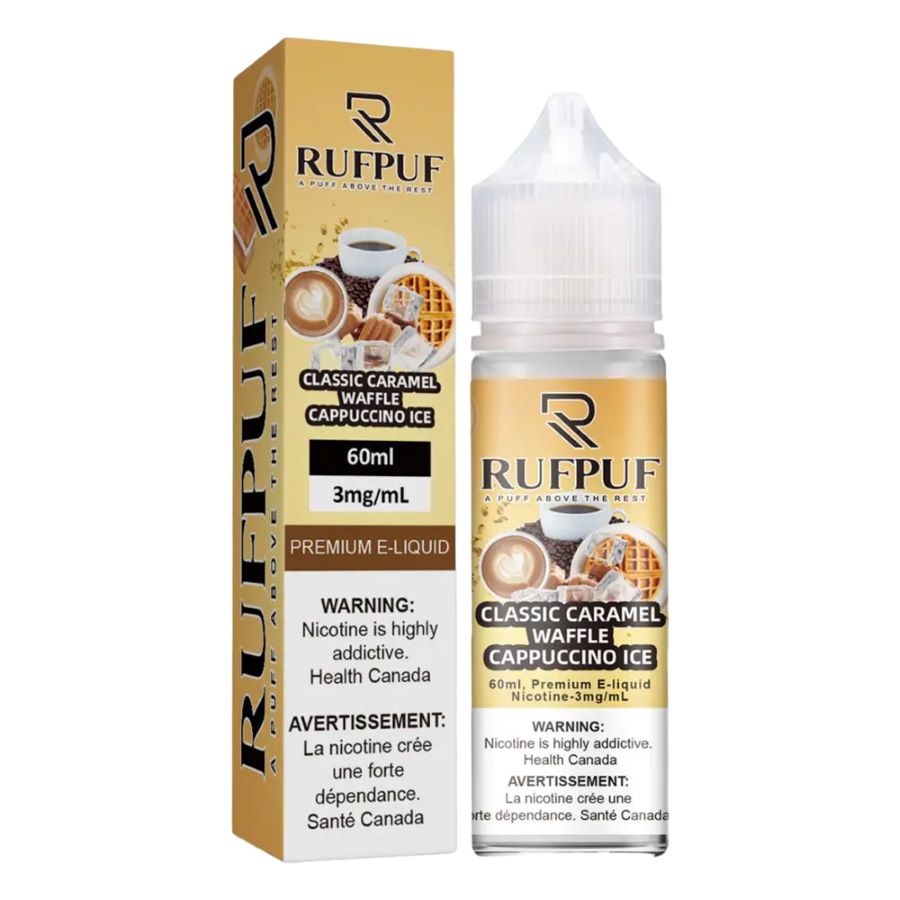 RUFPUF Caramel Waffle Cappuccino 60ml | Desert flavors Vape And Beyond RUFPUF Caramel Waffle Cappuccino 60ml | Desert flavors Vape And Beyond