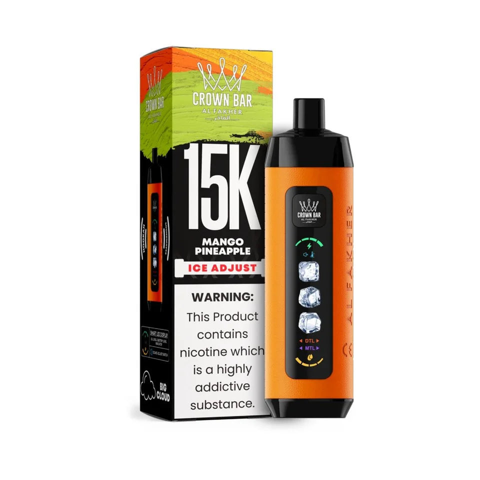 Al Fakher Crown Bar 15K Ice Adjust Mango Pineapple