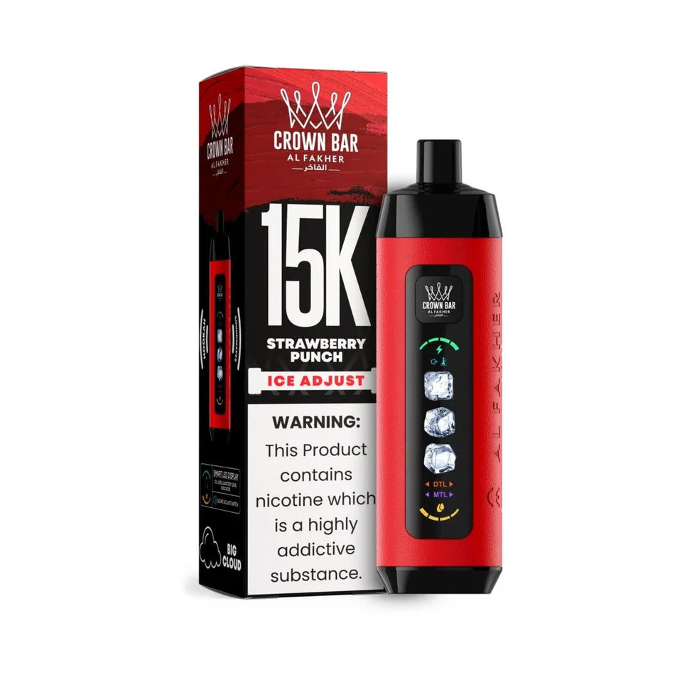 Buy Al Fakher Crown Bar 15K Ice Adjust Disposable Vape- 15K Puffs  Vape  And Beyond