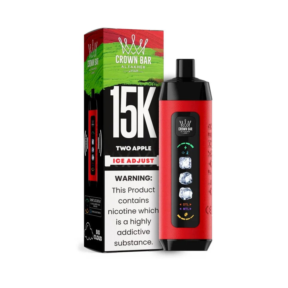 Al Fakher Crown Bar 15K Ice Adjust Two Apple