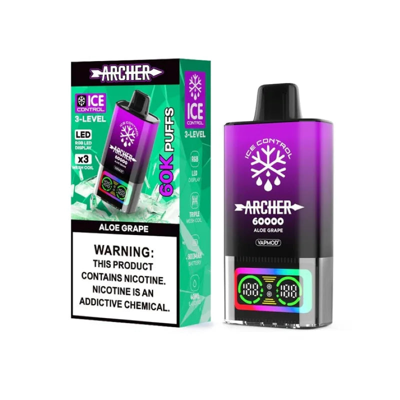 Archer 60K Puffs Disposable Pod Aloe Grape