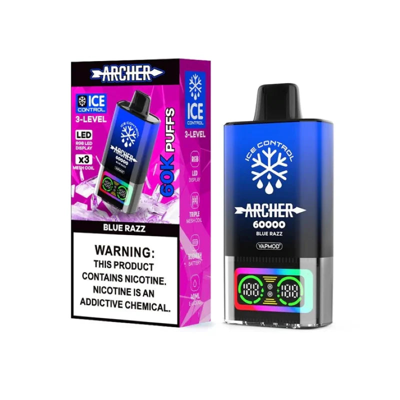 Archer 60K Puffs Disposable Pod Blue Razz