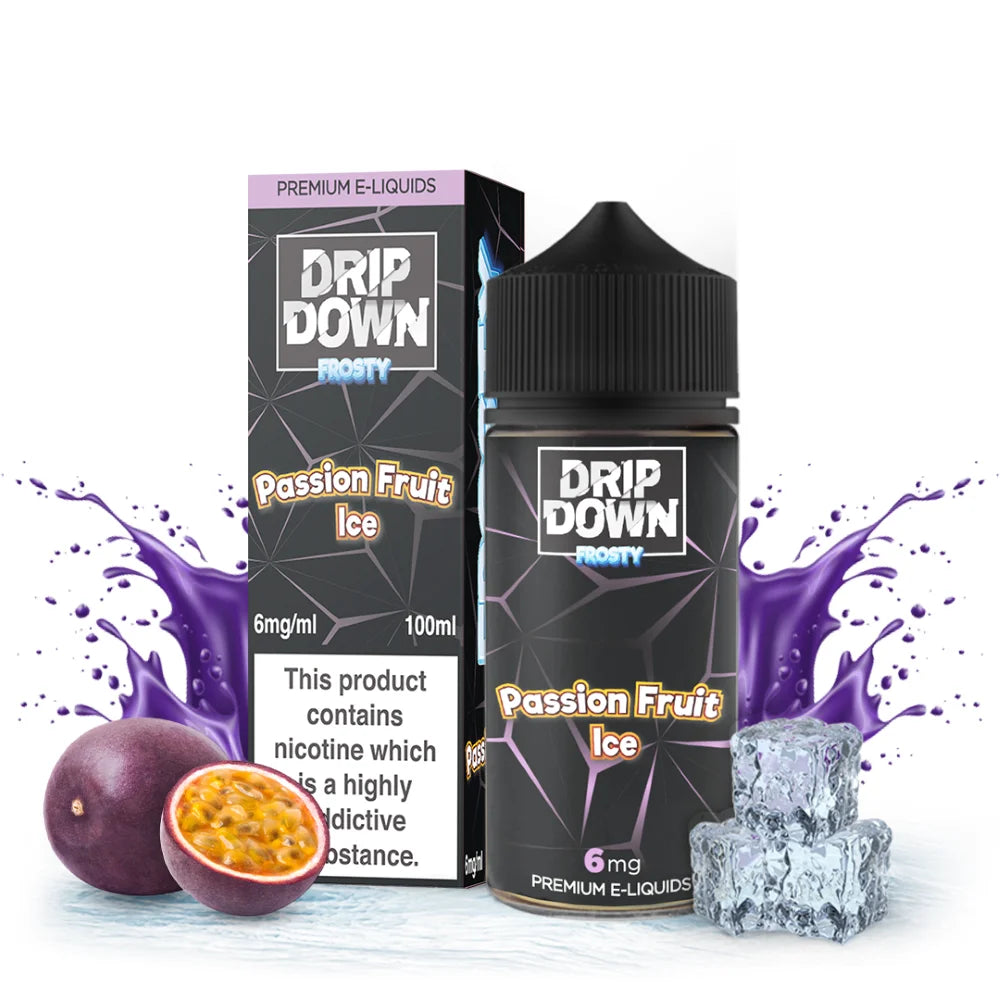 Drip Down Frosty Series Passionfruit Ice 100ml 6mg 