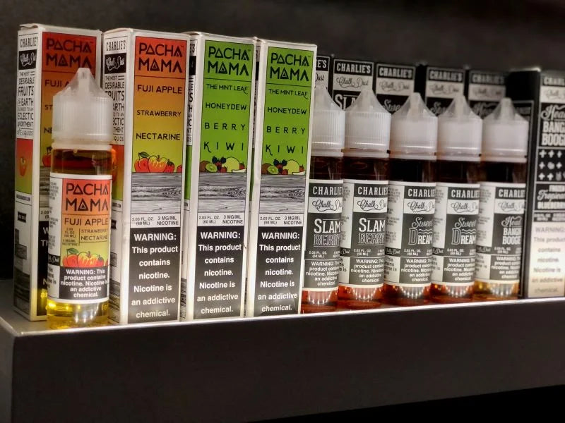 Pachamama and Charlie Chalk dust 60ml flavors