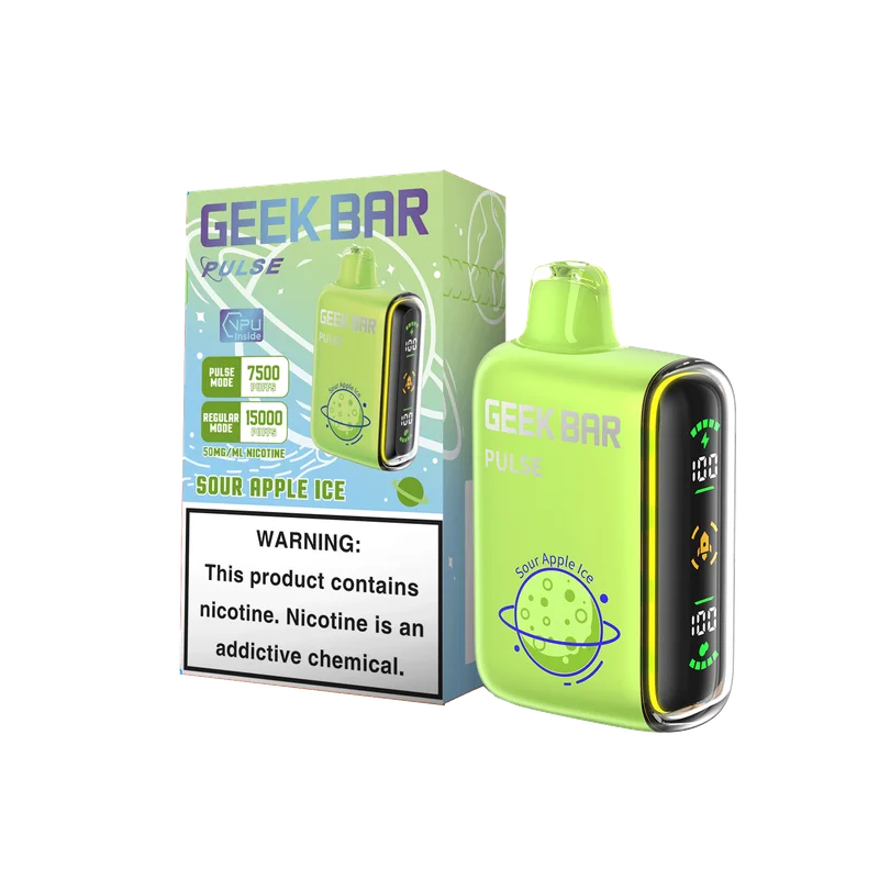 Geek Bar Pulse 15K Puffs Sour Apple Ice