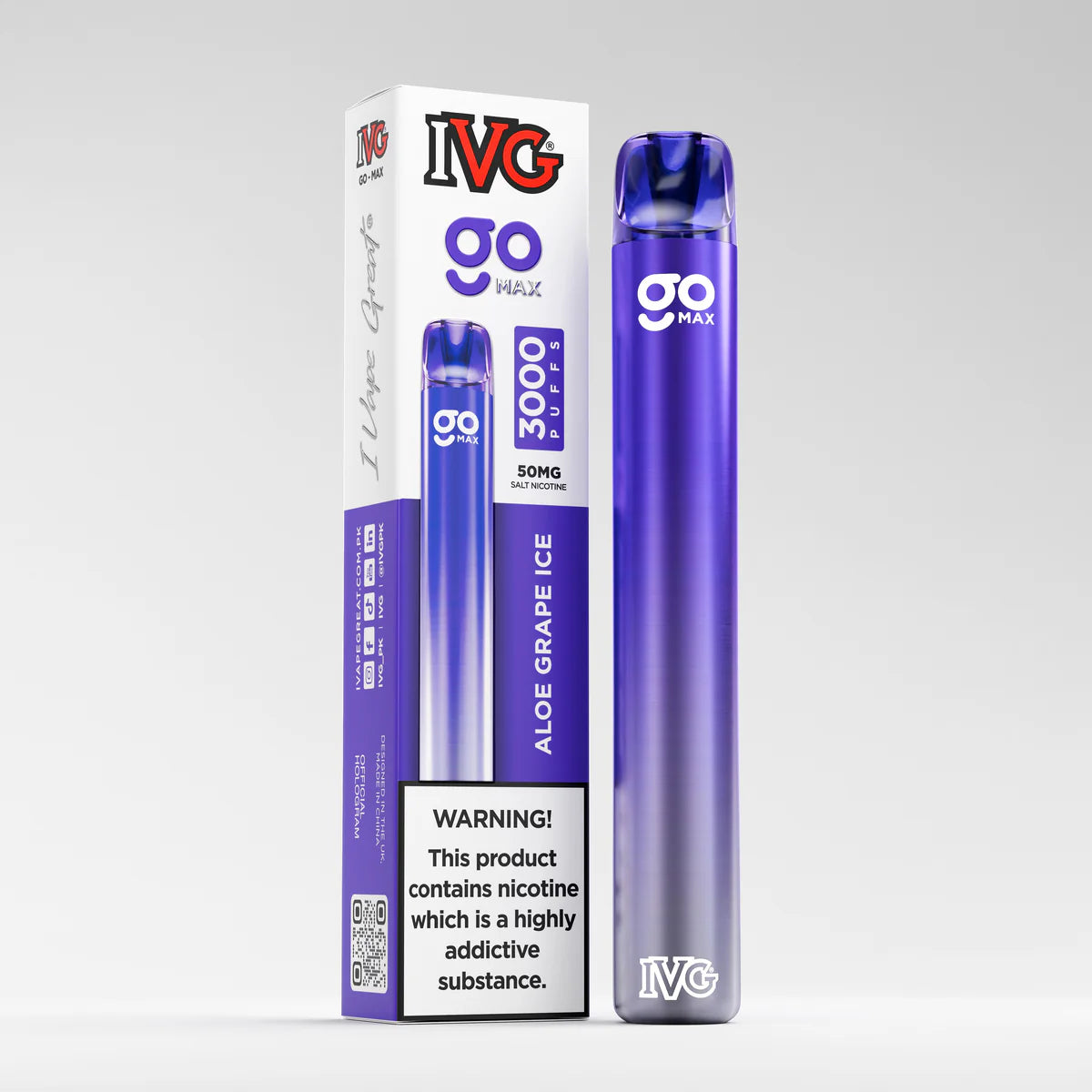 IVG GO Max Aloe Grape 3000 Puffs
