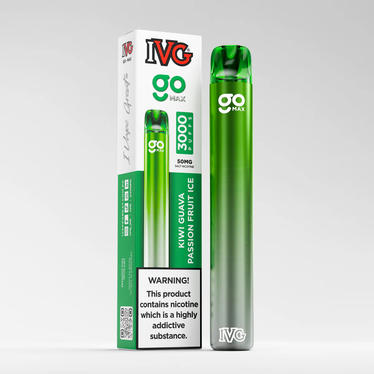 IVG GO Max Kiwi Guava Passion Fruit Ice 3000 Puffs