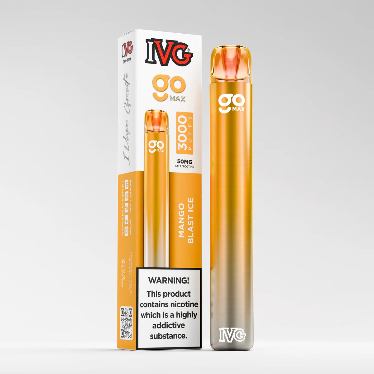 IVG GO Max Mango Blast Ice 3000 Puffs