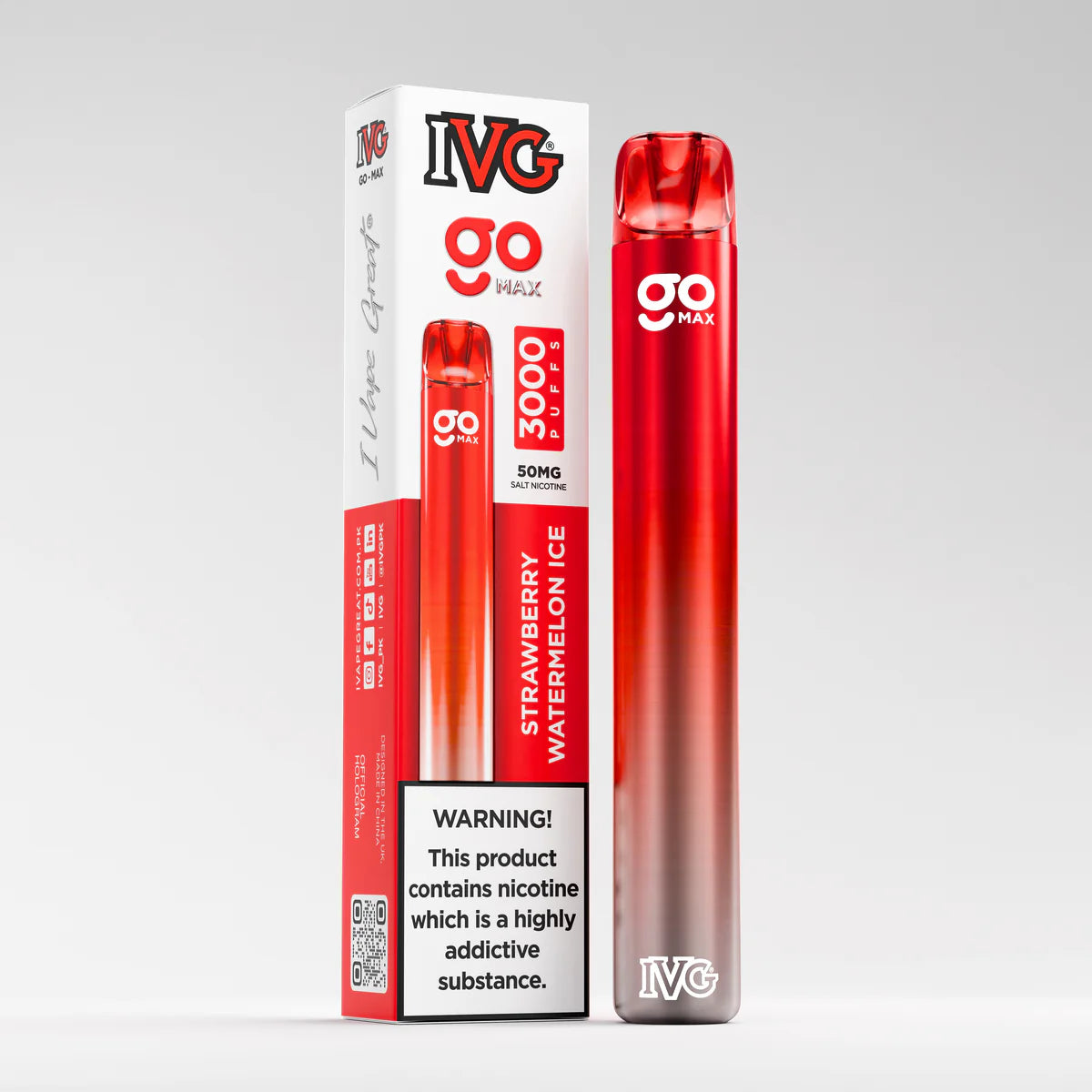 IVG GO Max Strawberry Watermelon Ice 3000 Puffs