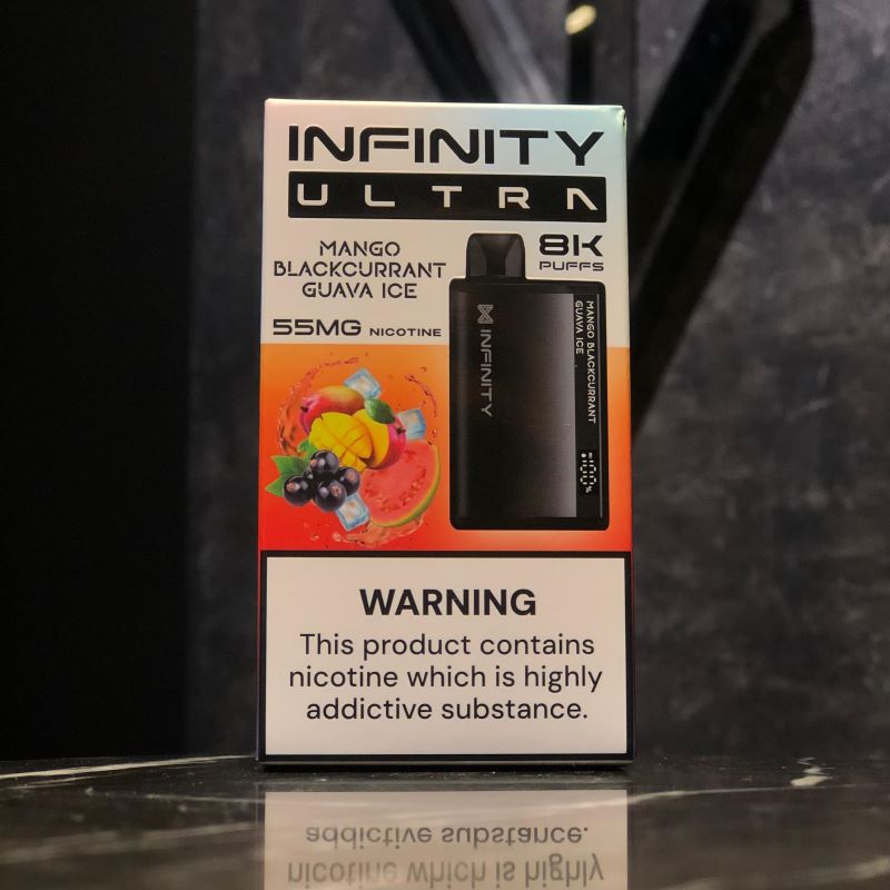 Infinity Ultra 8K Puffs  Mango Blackcurrant Guava ice 