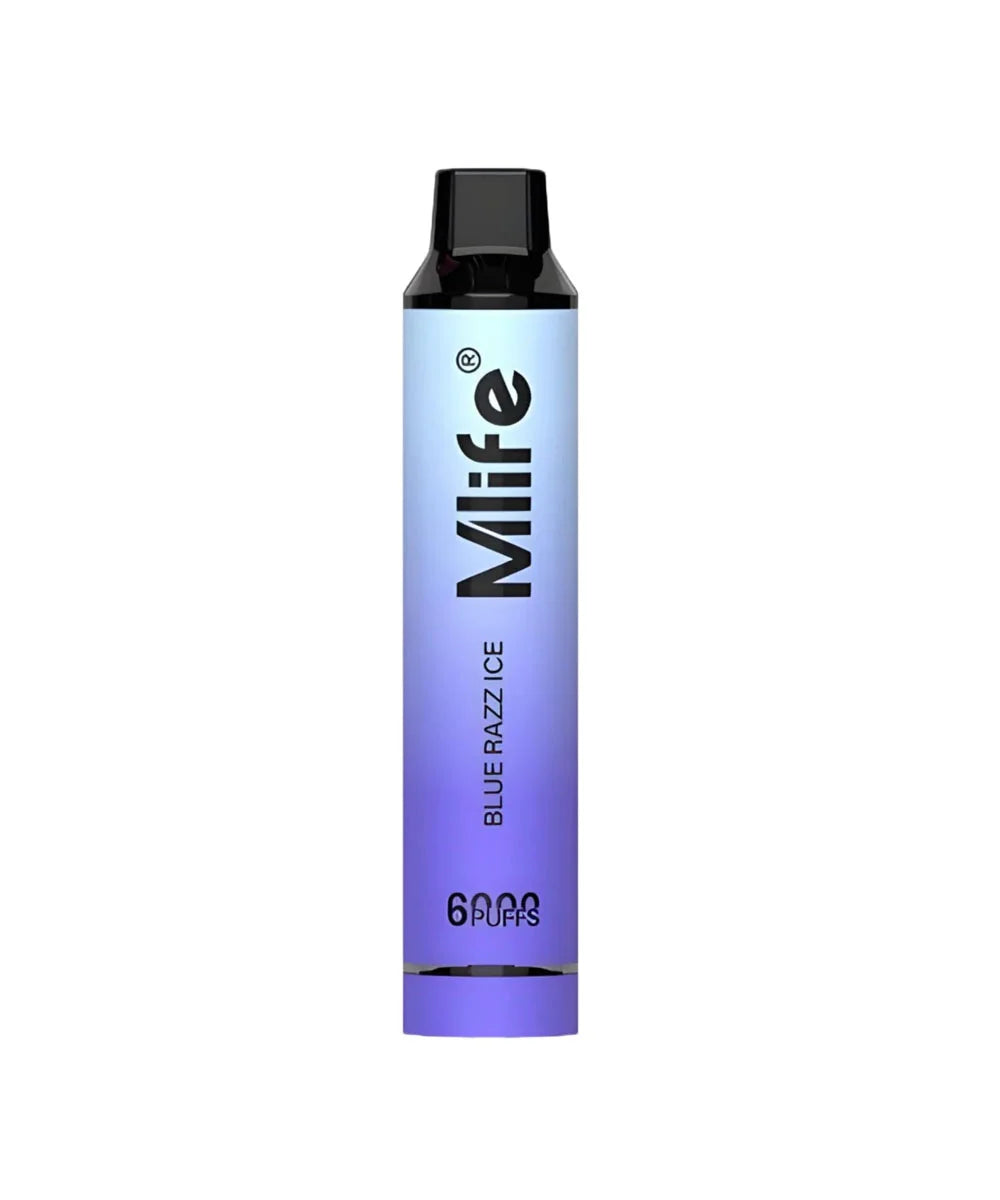 MLIFE 6000 Puffs Disposable Pod Kit Blue Razz Ice
