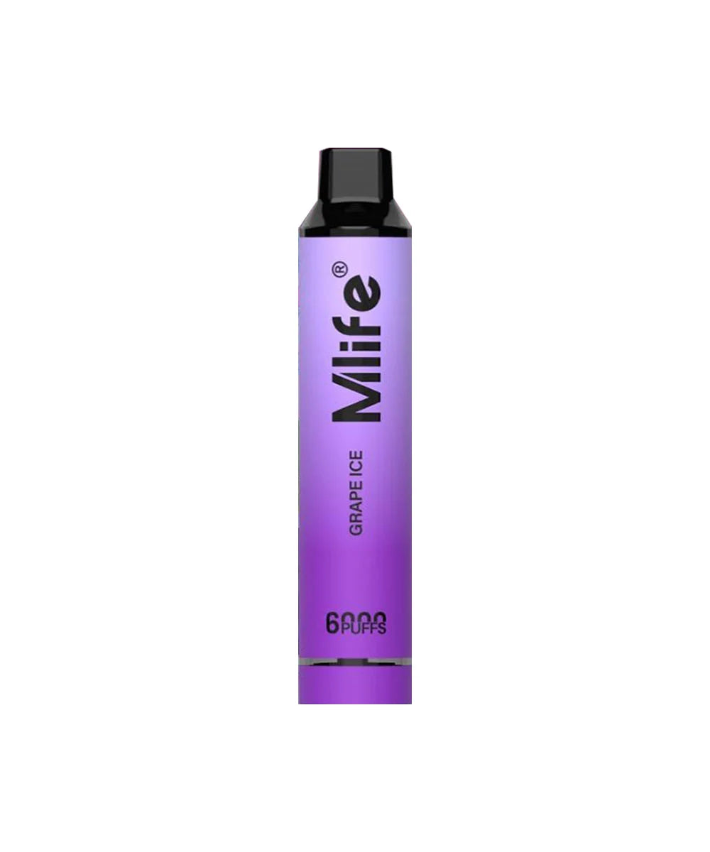 MLIFE 6000 Puffs Disposable Pod Kit Grape Ice