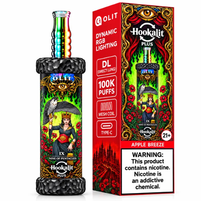 Olit Hookalit Plus 100K Puffs Apple Breeze