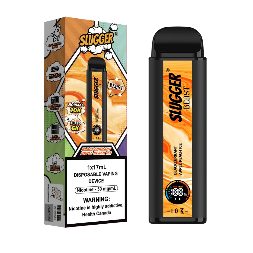 Slugger Beast 10000 Puffs Blackcurrant Apple Peach Ice