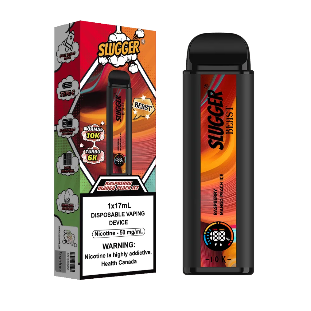 Slugger Beast 10000 Puffs Raspberry Mango Peach Ice