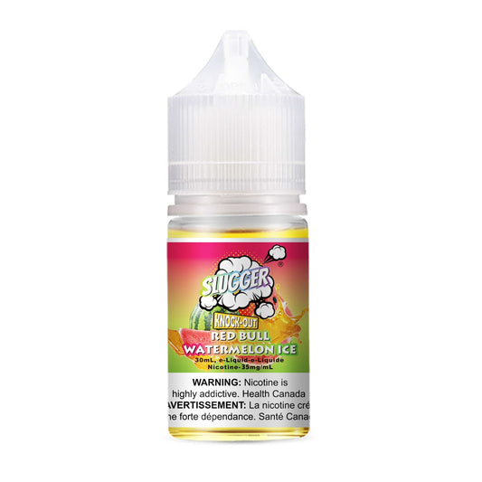 Slugger Knock-Out Series Red Bull Watermelon Ice 30ml available at Vape And Beyond at lowest Prices.
