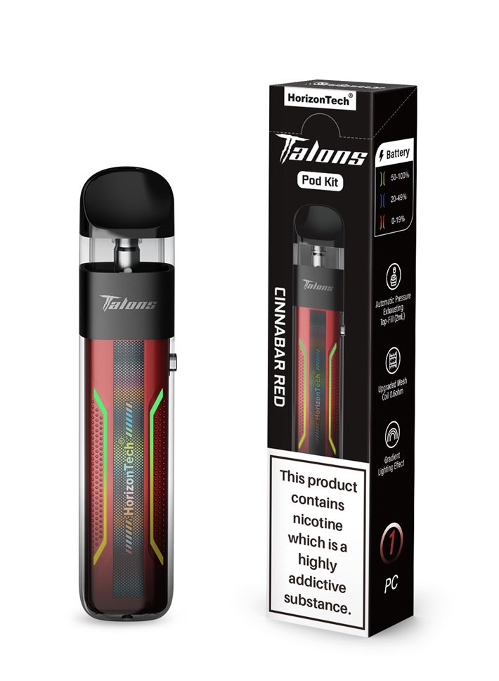 Horizon Tech Talons Pod Kit Cinnabar Red