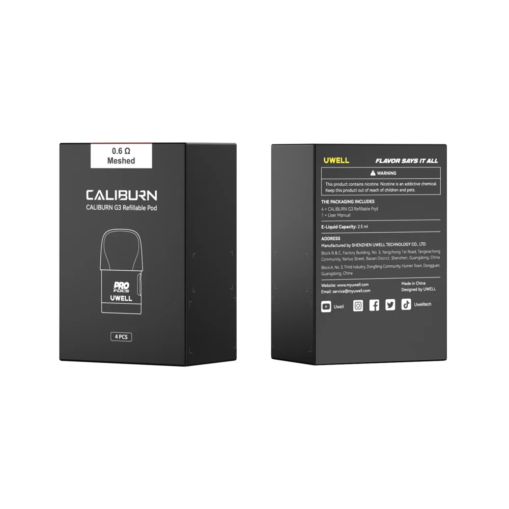 Uwell G3 Replaceme.5mlnt Pod 0.6 Ohms 2.5ml