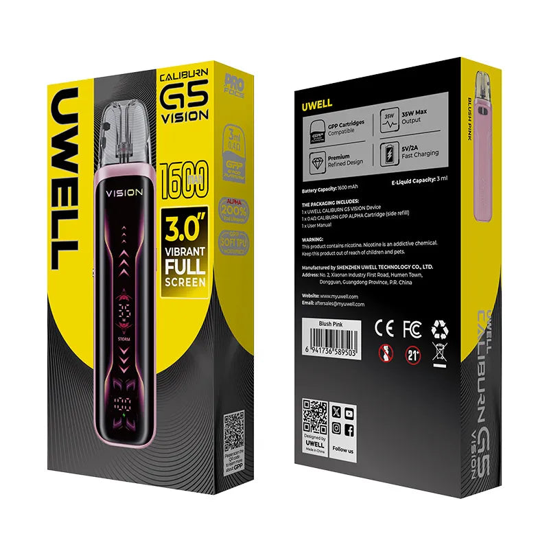 Uwell Caliburn G5 Vision Packing Box