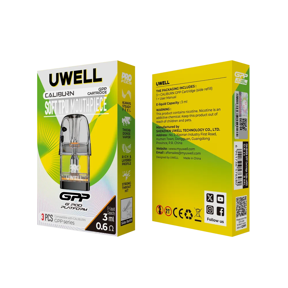 Uwell Caliburn GPP Replacement Pod 0.6 Ohms