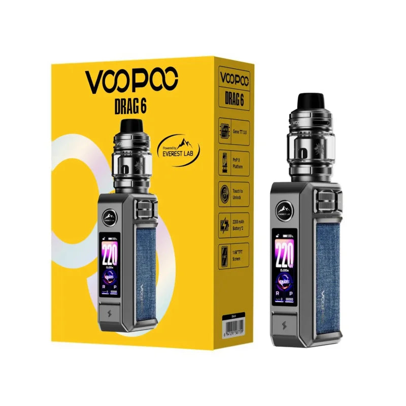 VOOPOO Drag 6 Mod Kit - 220W Vape at best price in Pakistan Vape And Beyond VOOPOO Drag 6 Mod Kit - 220W Vape at best price in Pakistan Vape And Beyond