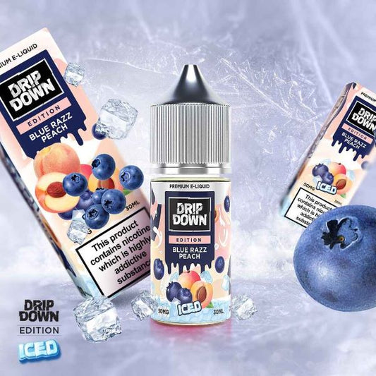 Drip Down Edition Series Blue Razz Peach Ice 30ml 