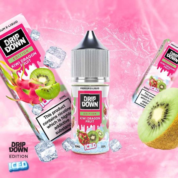 Drip Down Kiwi Dragon Fruit Iced 50MG 30ML