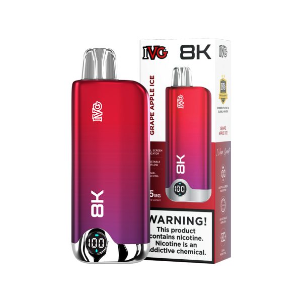 IVG 8000 Puffs Grape Apple Ice 