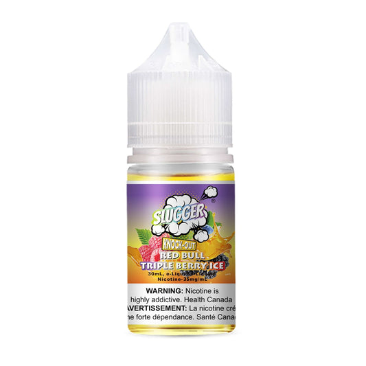 Slugger Knock-Out Series Red Bull Triple Berry Ice 30ml Available at Vape And Beyond