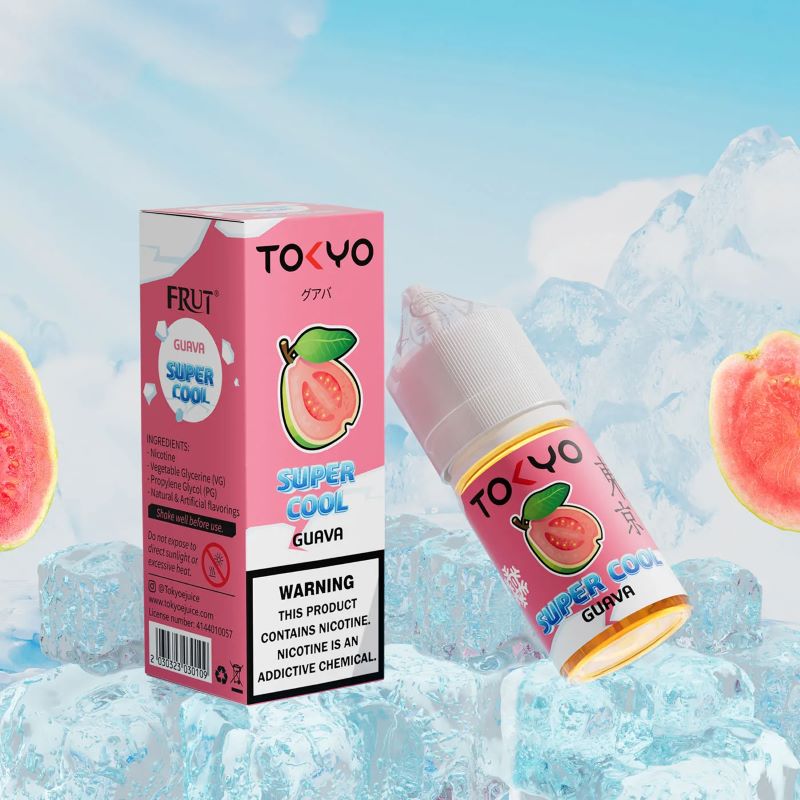 Tokyo Super cool Guava Ice 30ml | Tokyo Super Cool Series Vape And Beyond Tokyo Super cool Guava Ice 30ml | Tokyo Super Cool Series Vape And Beyond