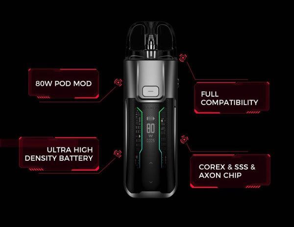 Vaporesso Luxe XR Max 80W Pod Mod Kit features